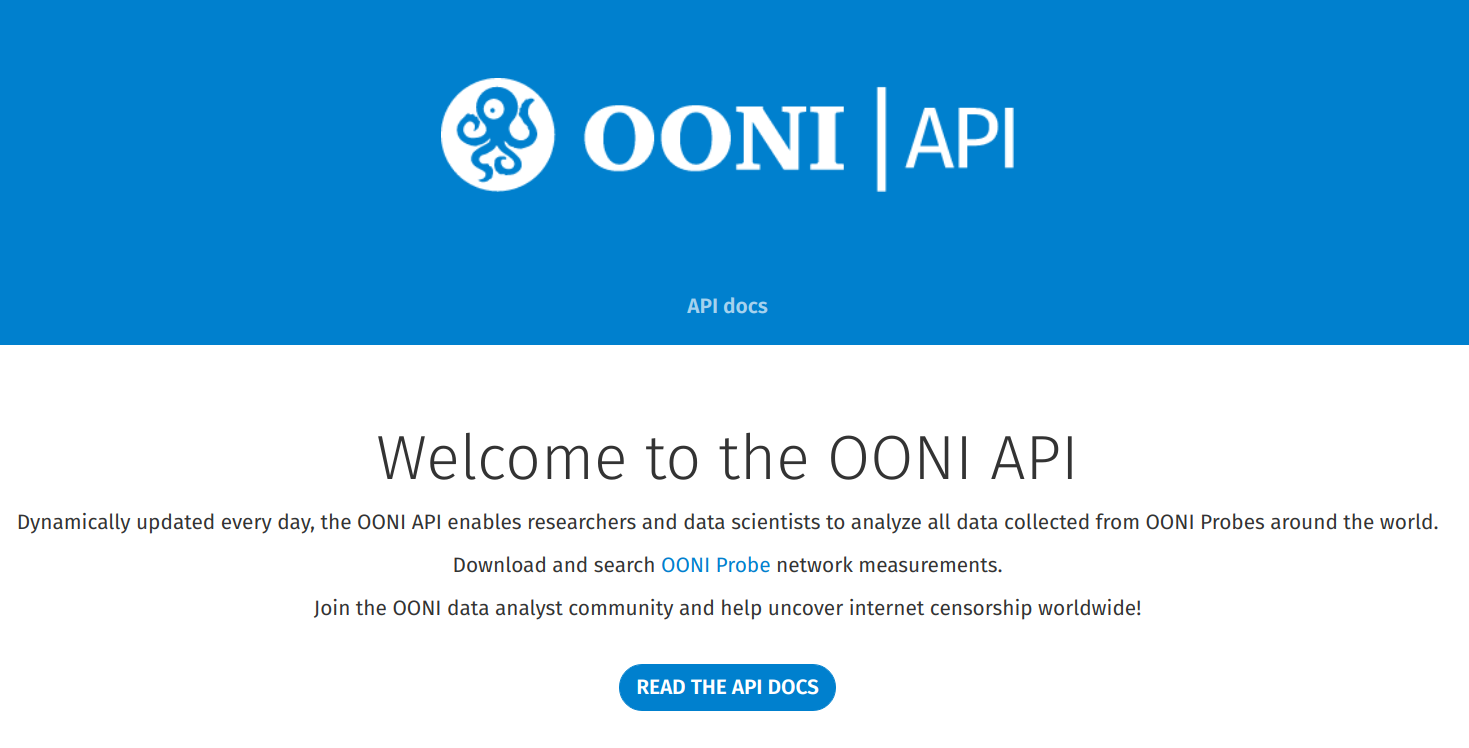 OONI API